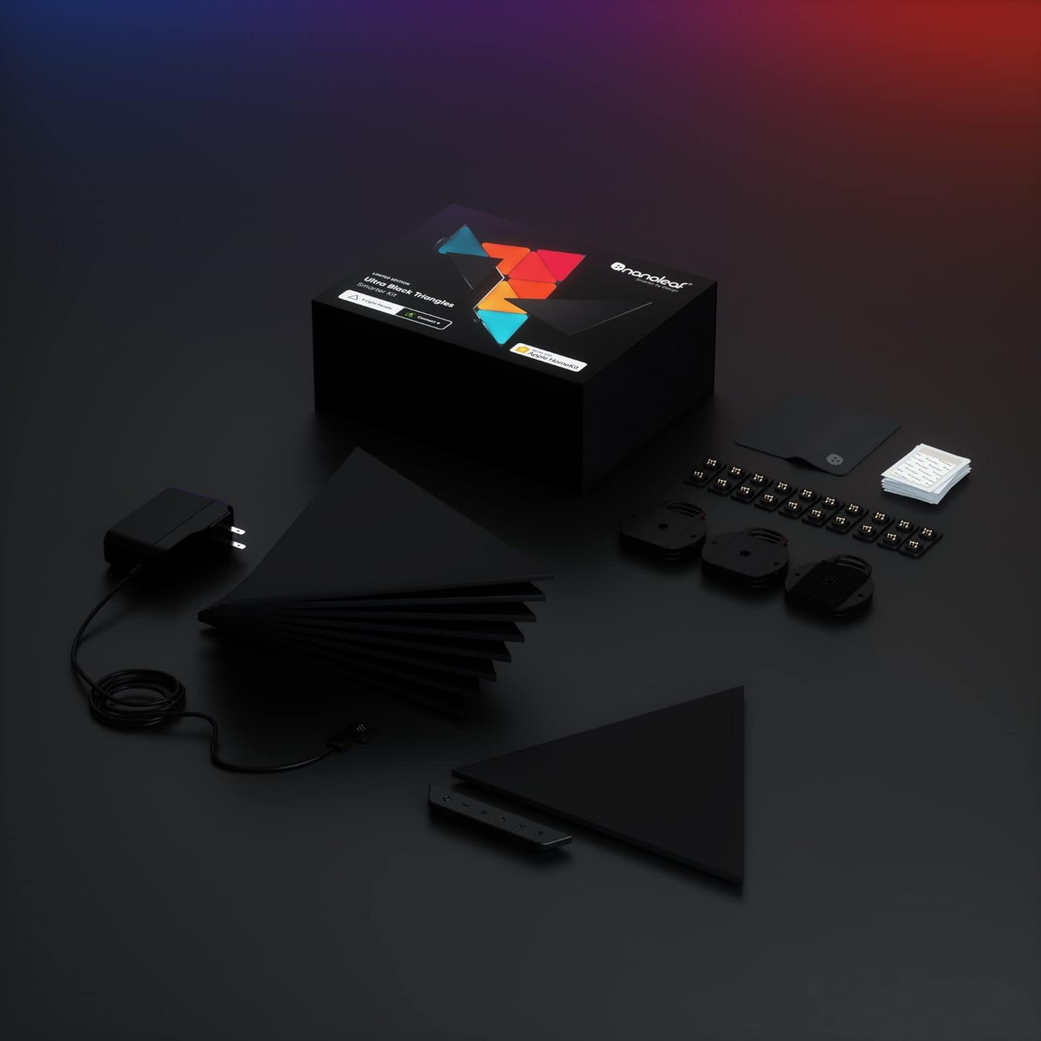 Nanoleaf Shapes Ultra Black Triangle Light Panels Smarter Kit