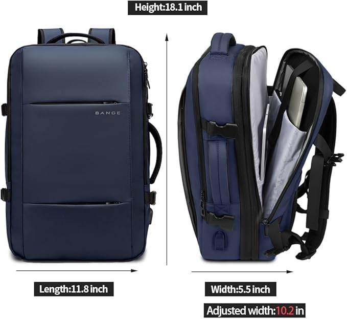 BANGE Digital Nomad Travel Backpack - Blue