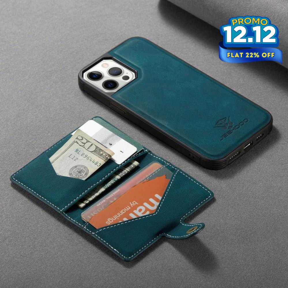 Faux Leather Phone Case With Magnetic Wallet-DIVERSITY