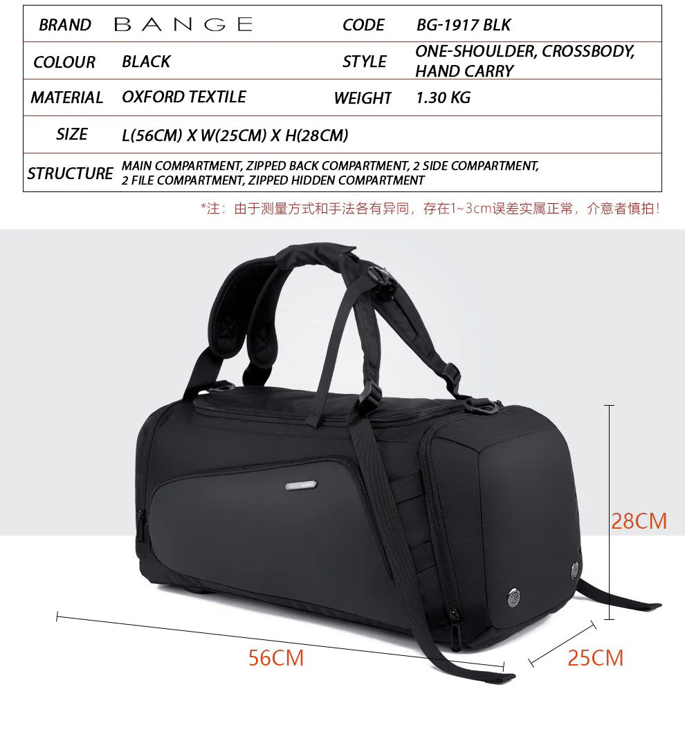 BANGE Volt Duffel Bag - Black