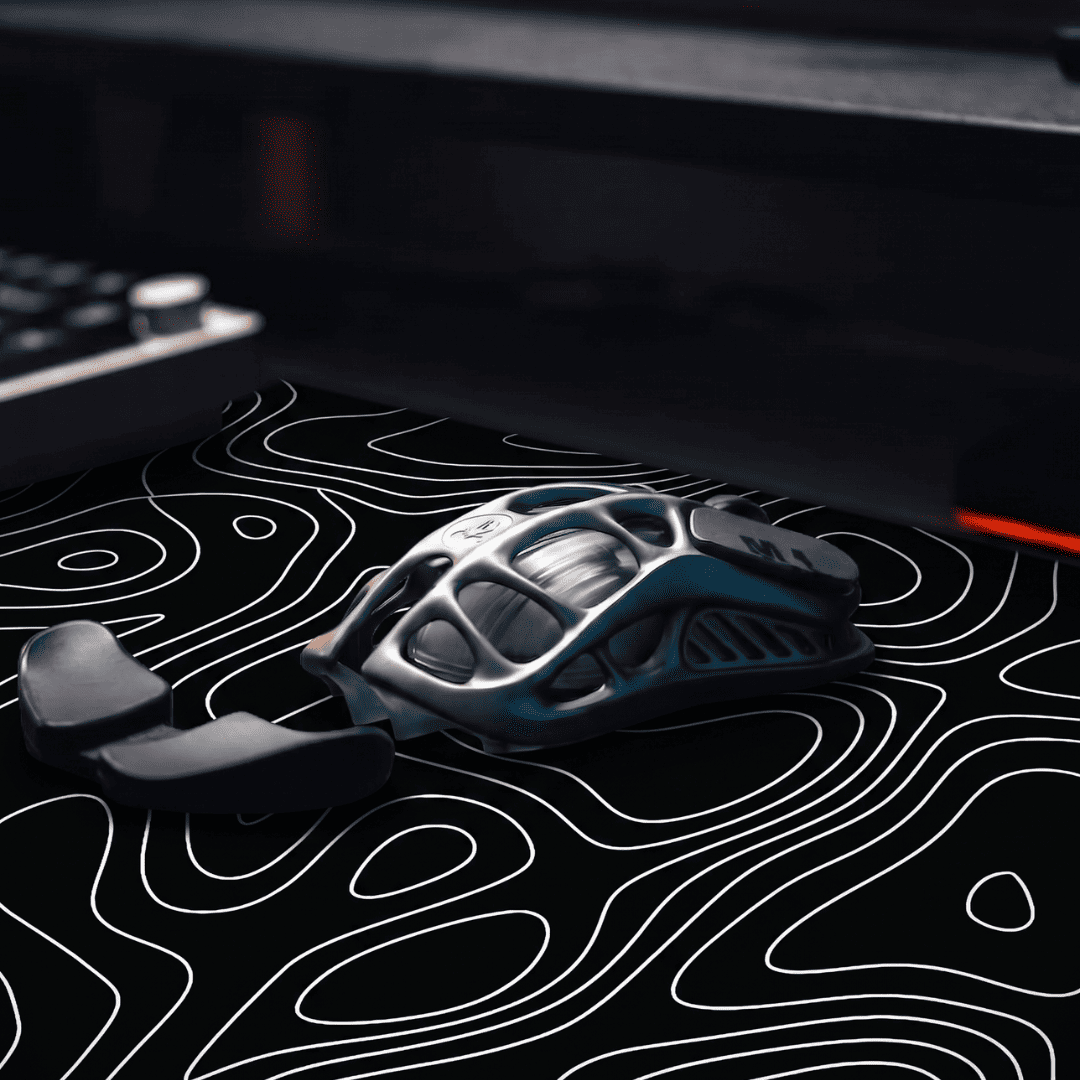 Printed Leather Desk Mat - Curvy