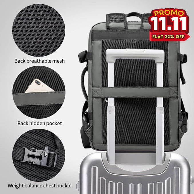 BANGE Digital Nomad Travel Backpack - Grey-DIVERSITY