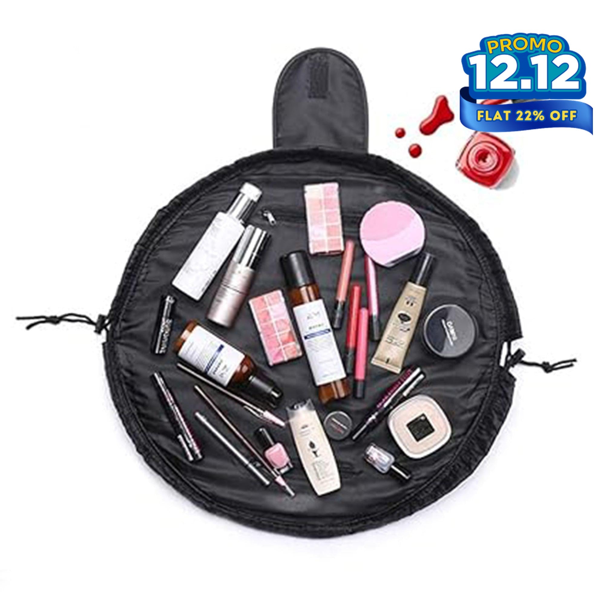 Drawstring Makeup Pouch-DIVERSITY