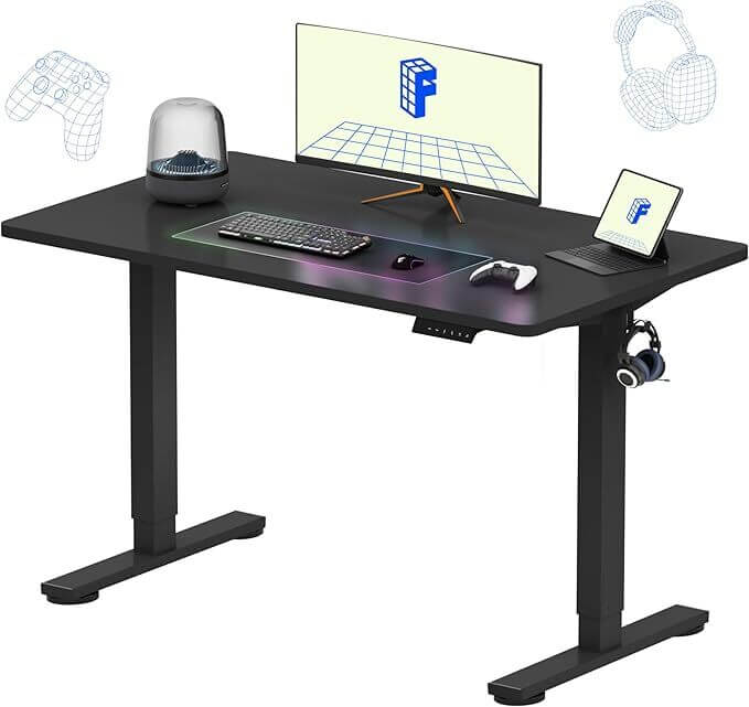 FlexiSpot EN1 - Standing Desk With Black Frame
