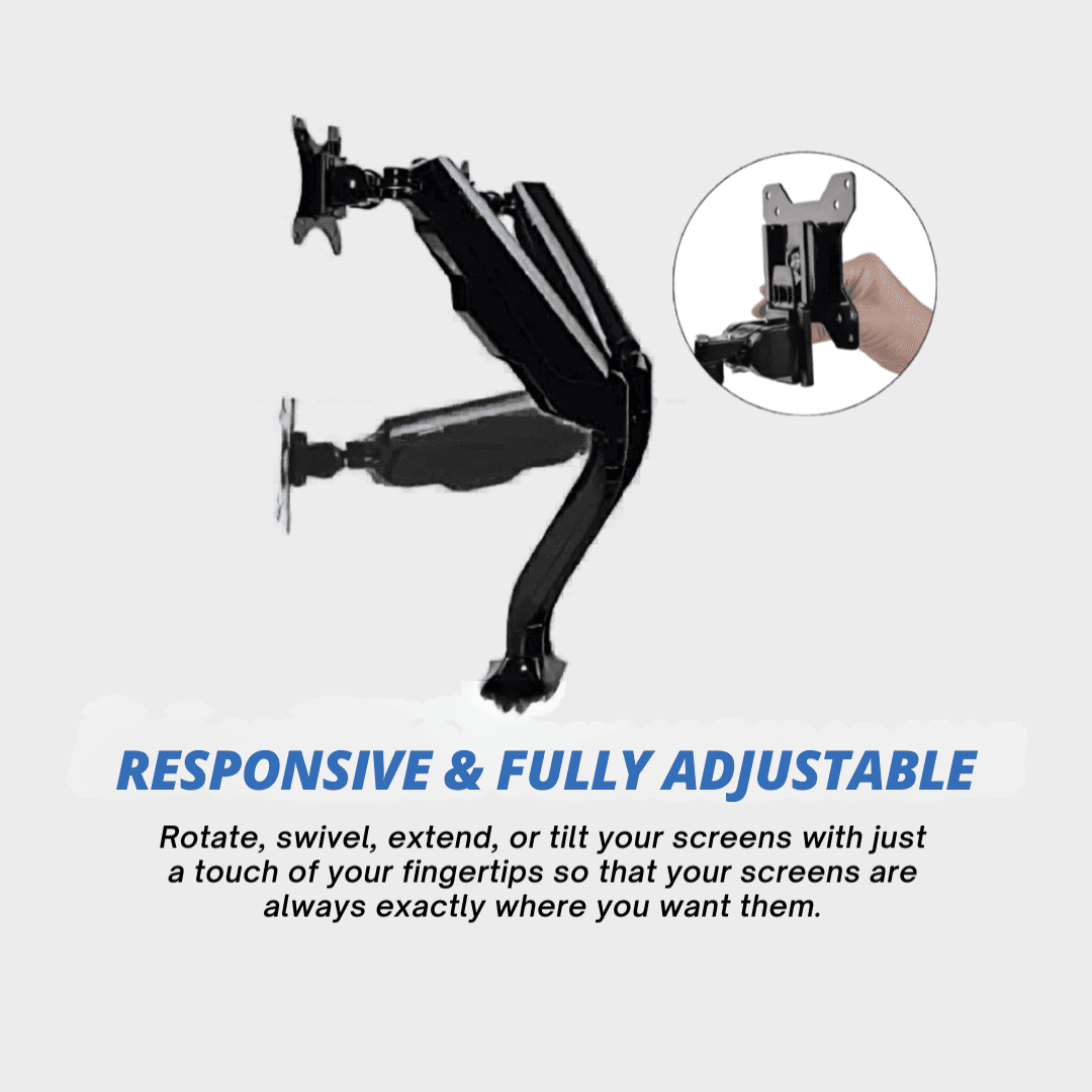 FlexiSpot F7 - Dual Monitor Arm for 10 to 27 Inch Screens