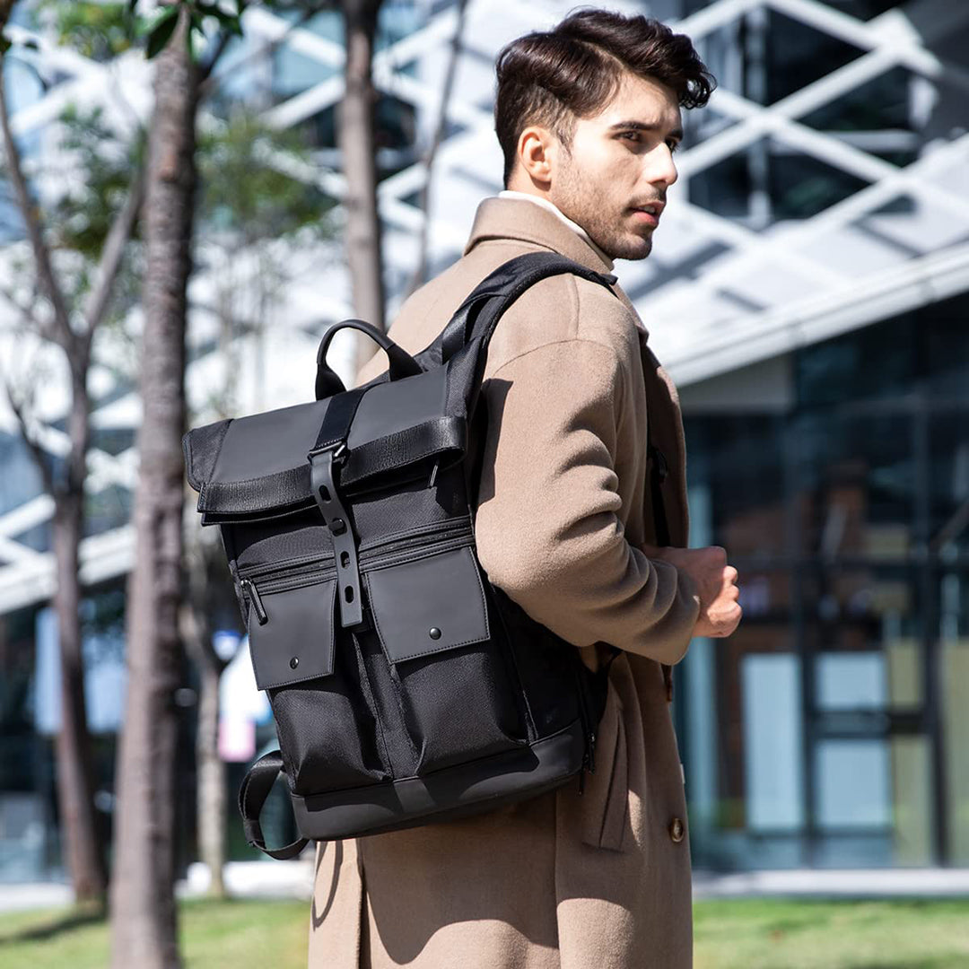 MARK RYDEN - Zoll Rolltop Backpack - Black