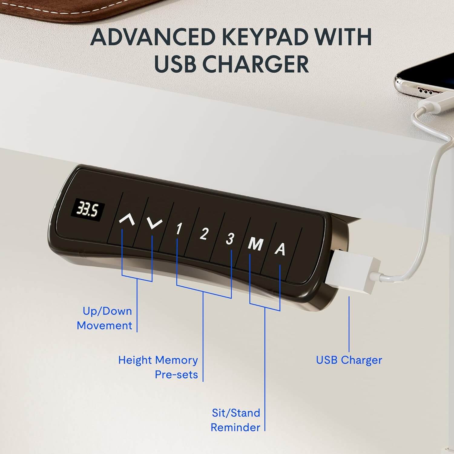 FlexiSpot E1L - Dual Motor L‑Shaped Standing Desk With Black Frame