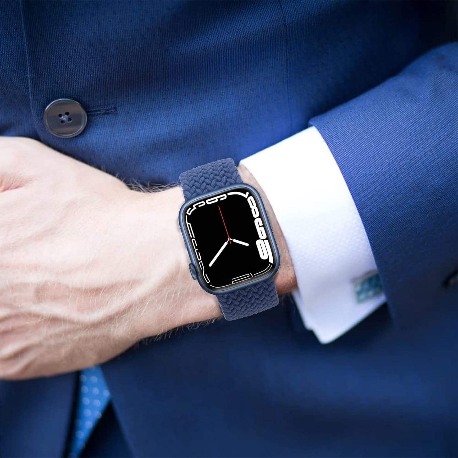 Soft Braided Loop Band For Apple Watch - Deep Blue