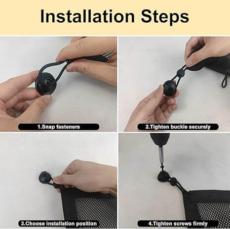 Under-Desk Mesh Cable Management Net