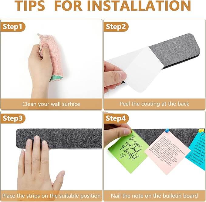 Felt Bulletin Board Pin Strips