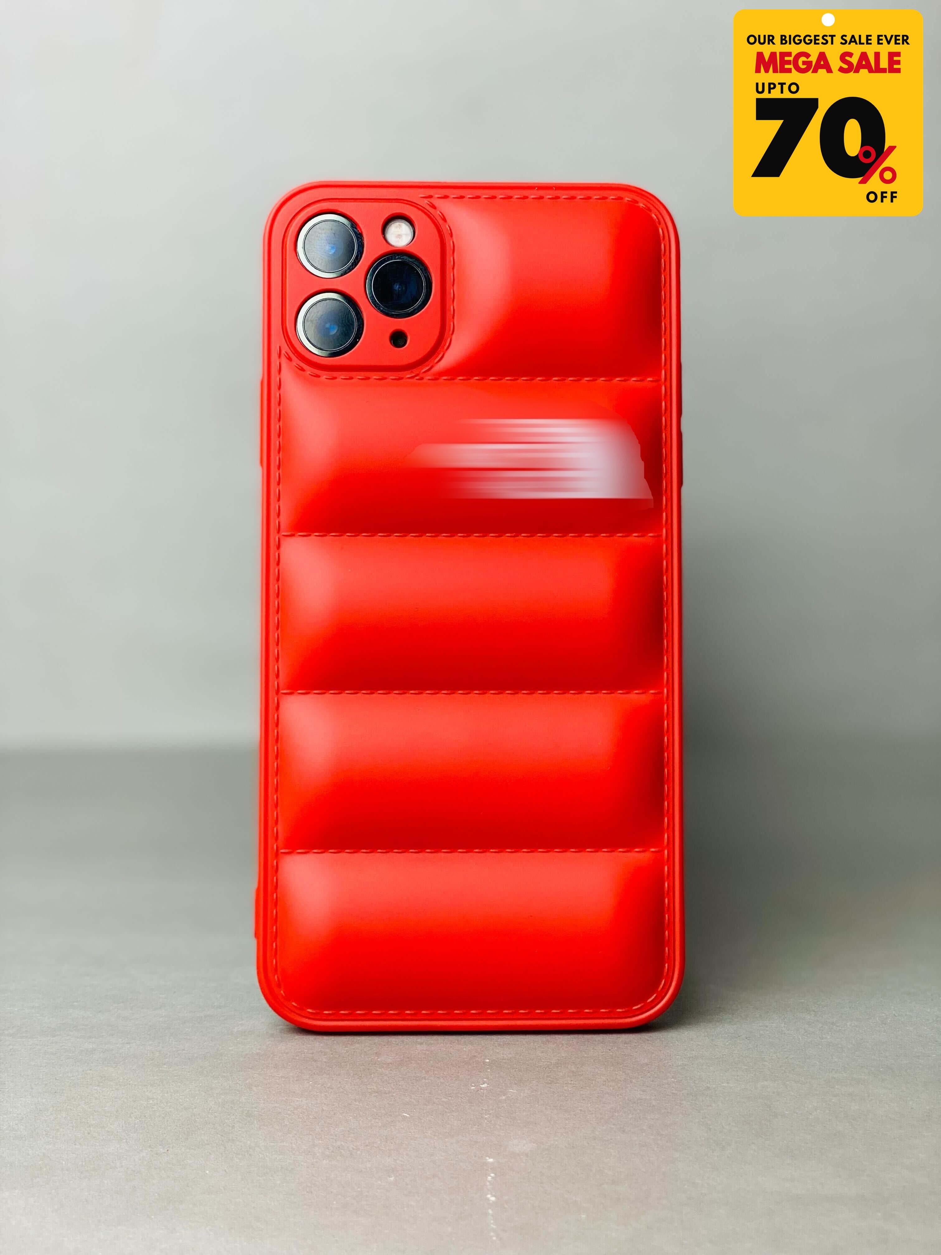 Puffer iPhone Cover - Red