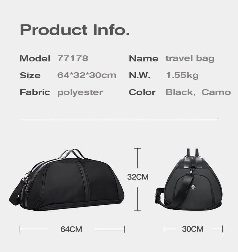 BANGE - Viper Duffle Bag - Black