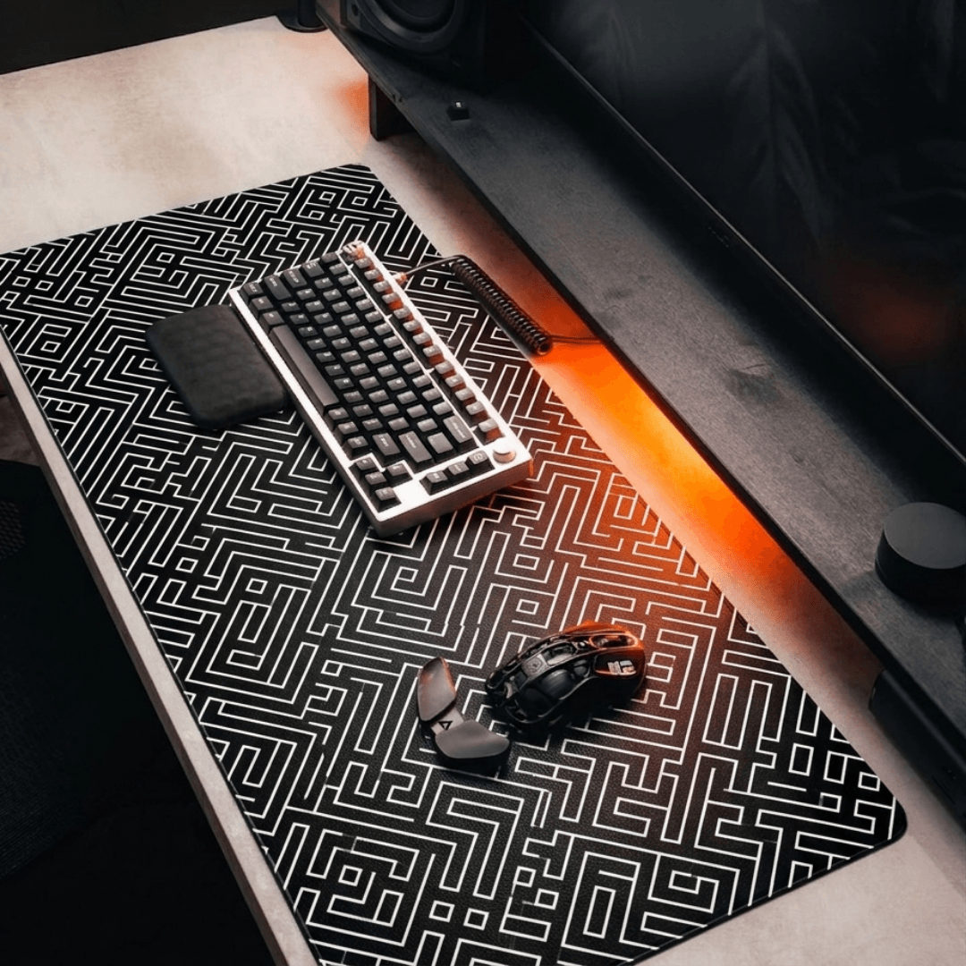Printed Leather Desk Mat - Puzzle