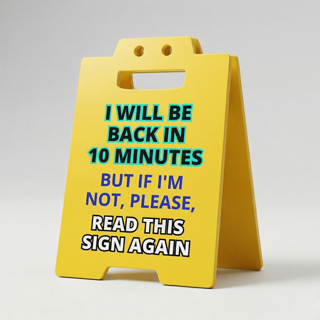 Funny Caution Desk Signs