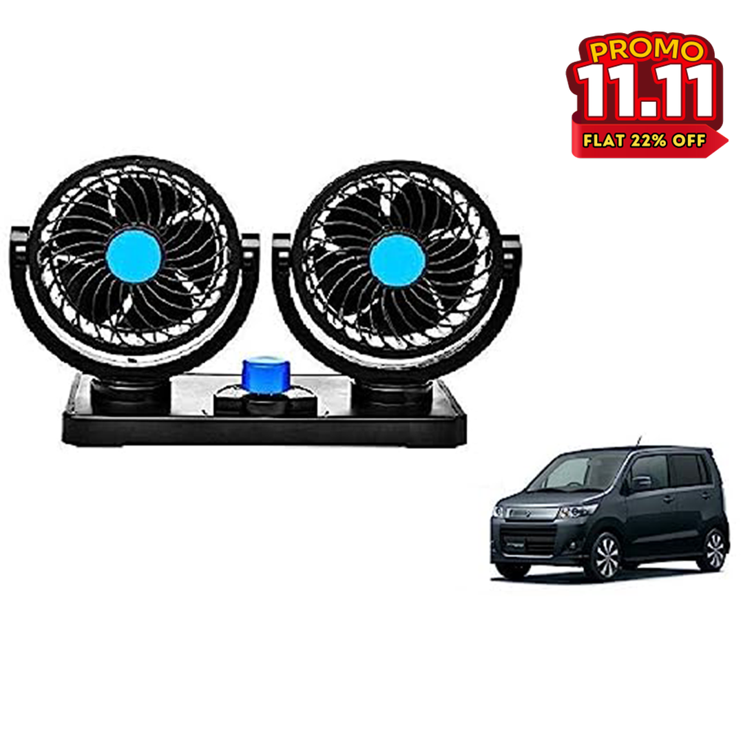 Adjustable Dual Head Car Fan-DIVERSITY