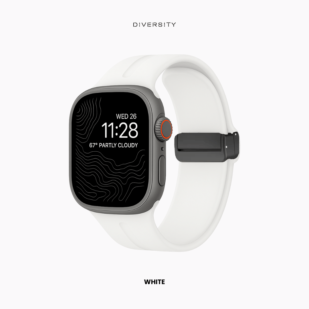Magnetic Loop Band For Apple Watch - White