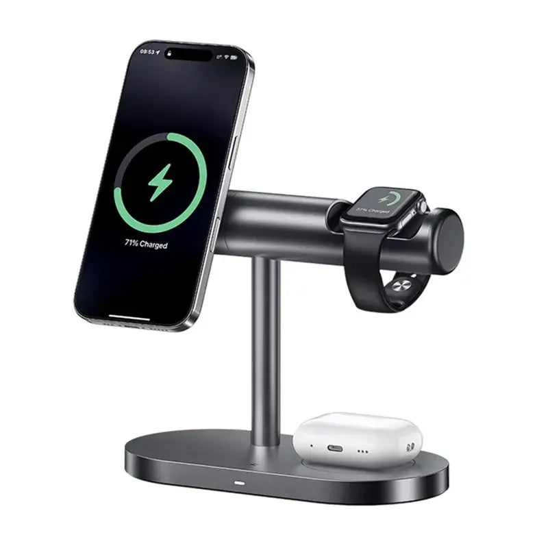 MAXCO 3 in 1 Wireless Charging Station With Night Light - MW16