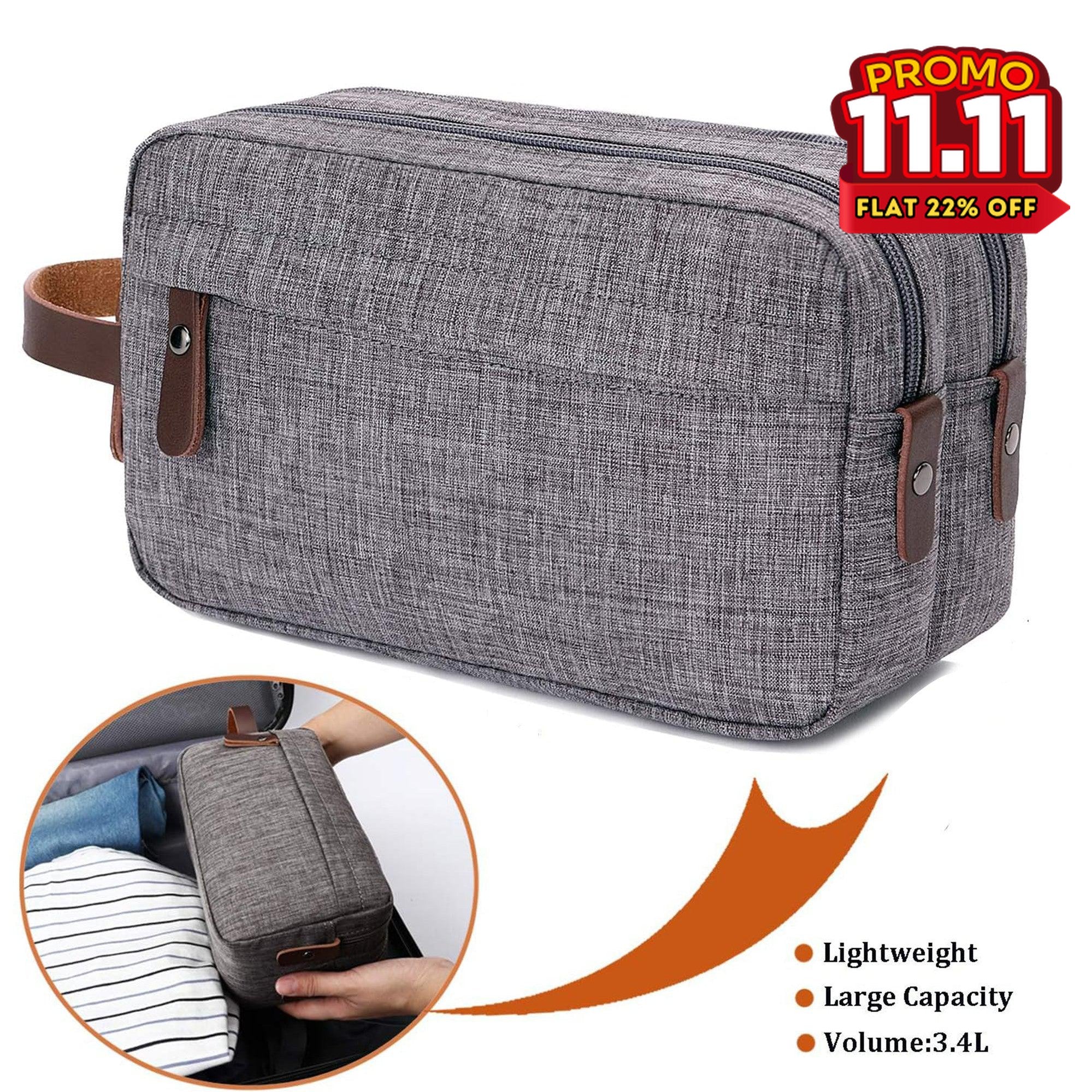 Oxford Canvas Toiletry Organizer Bag-DIVERSITY