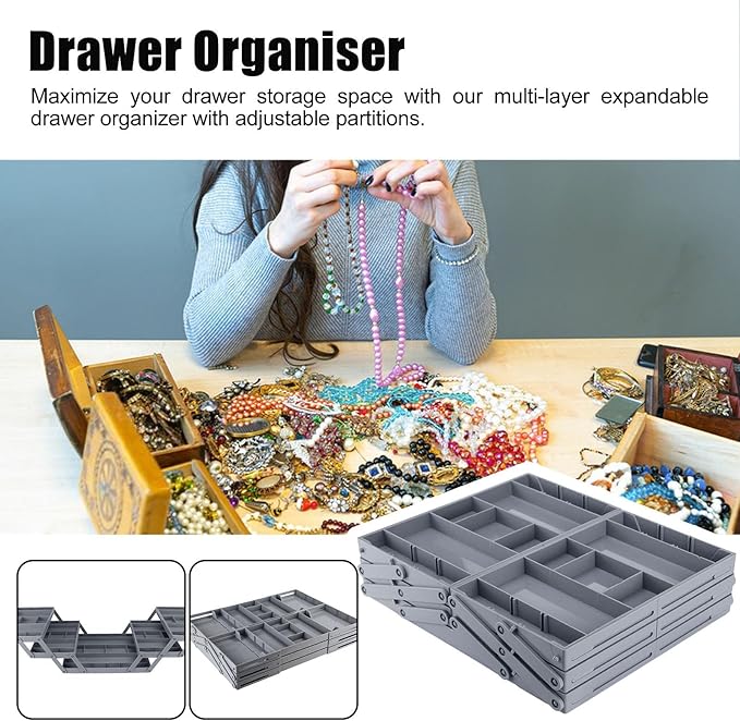 Expandable Drawer Organizer Trays