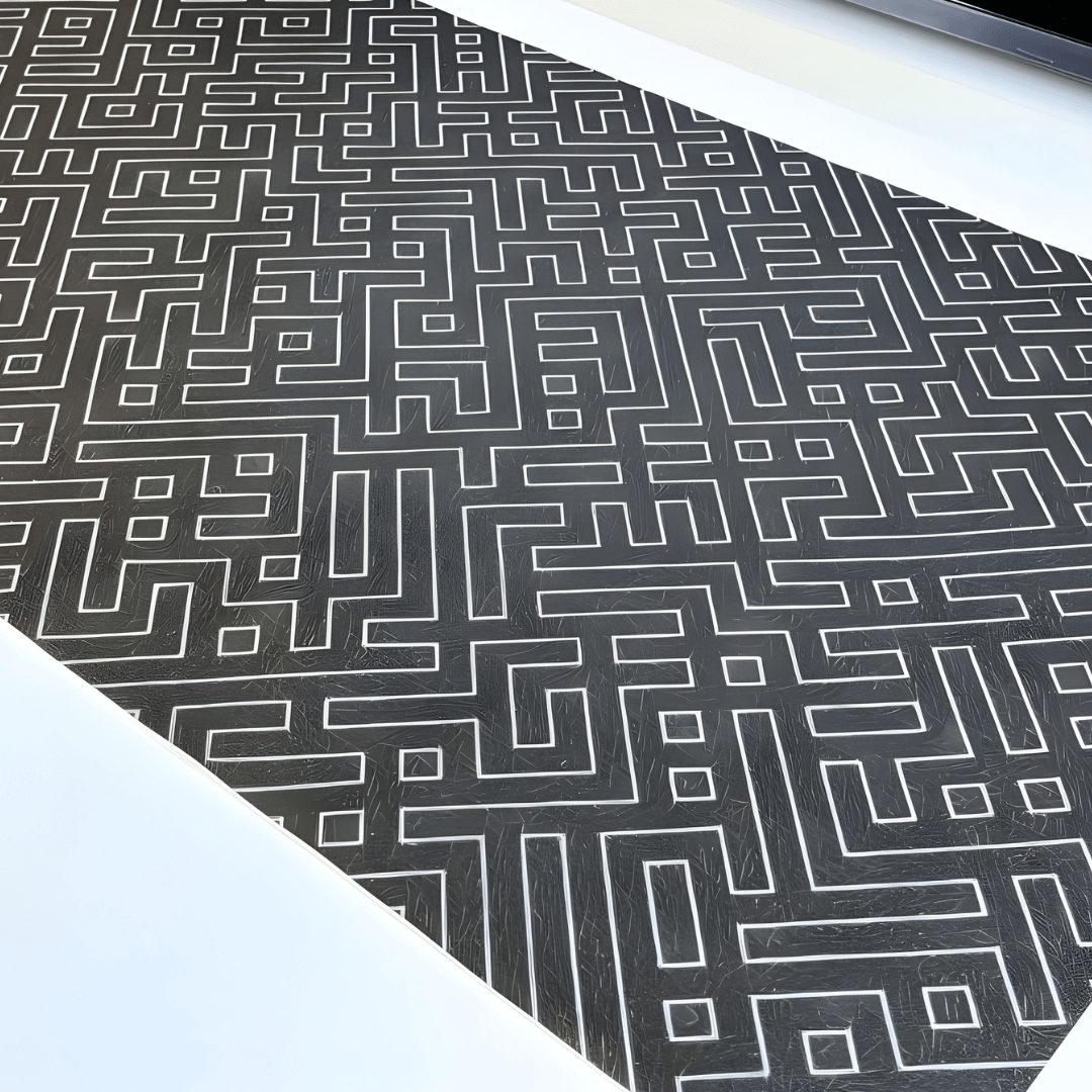 Printed Leather Desk Mat - Puzzle