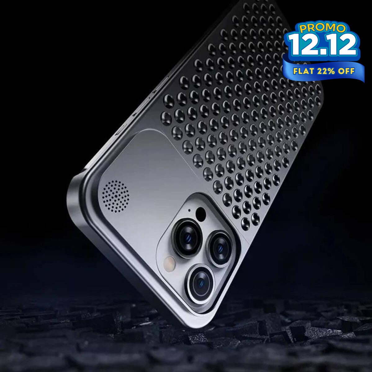 ALPHA Hybrid Metal Mesh iPhone Case-DIVERSITY