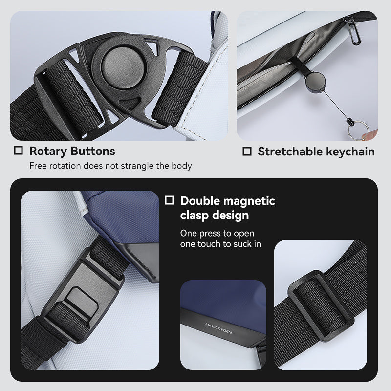 MARK RYDEN - Mailman Sling Bag - Black