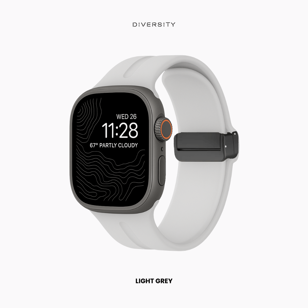 Magnetic Loop Band For Apple Watch - Light Grey