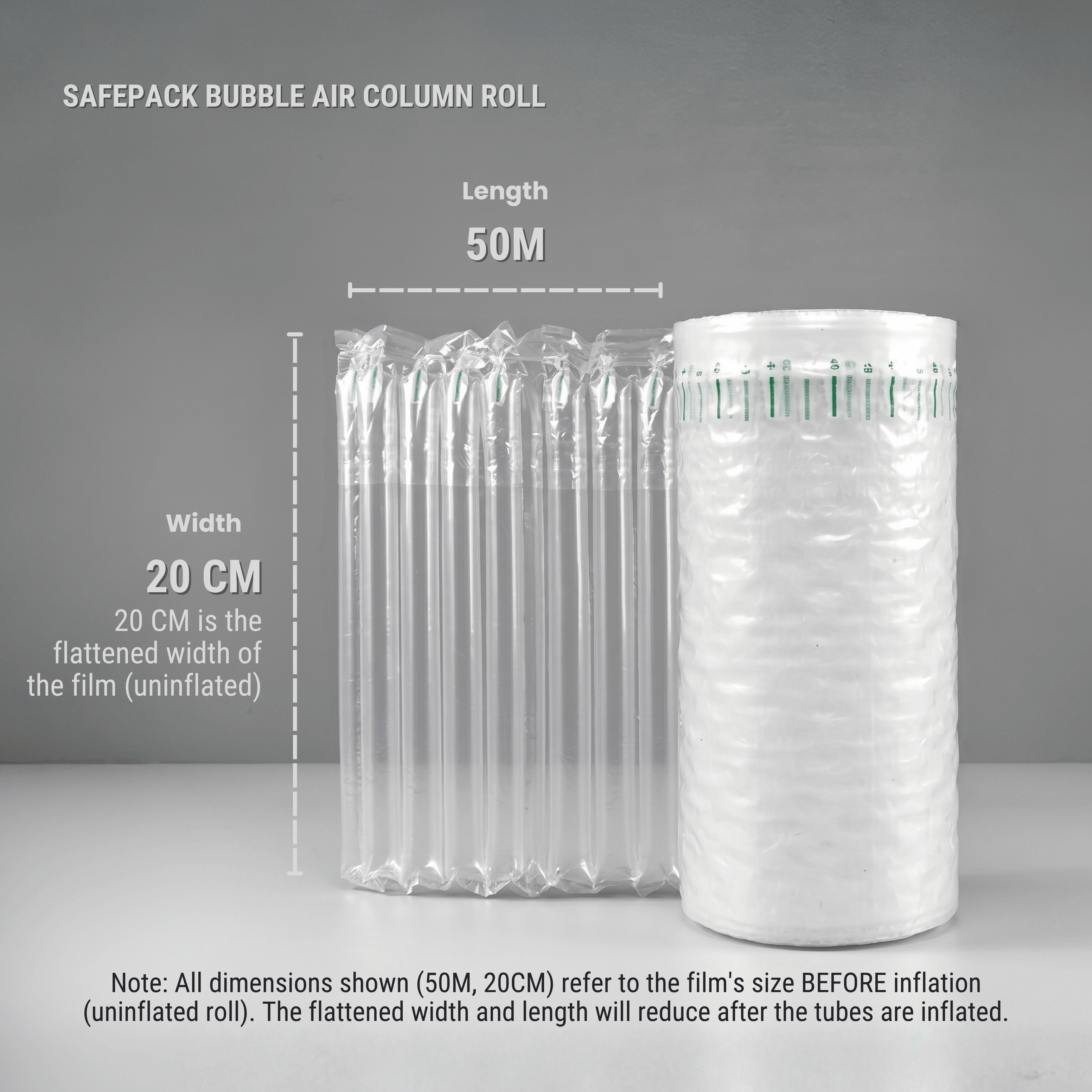 FORTIFY PACKAGING Bubble Air Column Roll