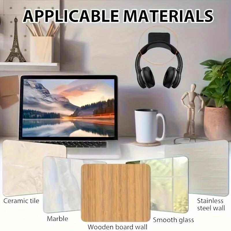 Wall-Mounted Headphone Holder