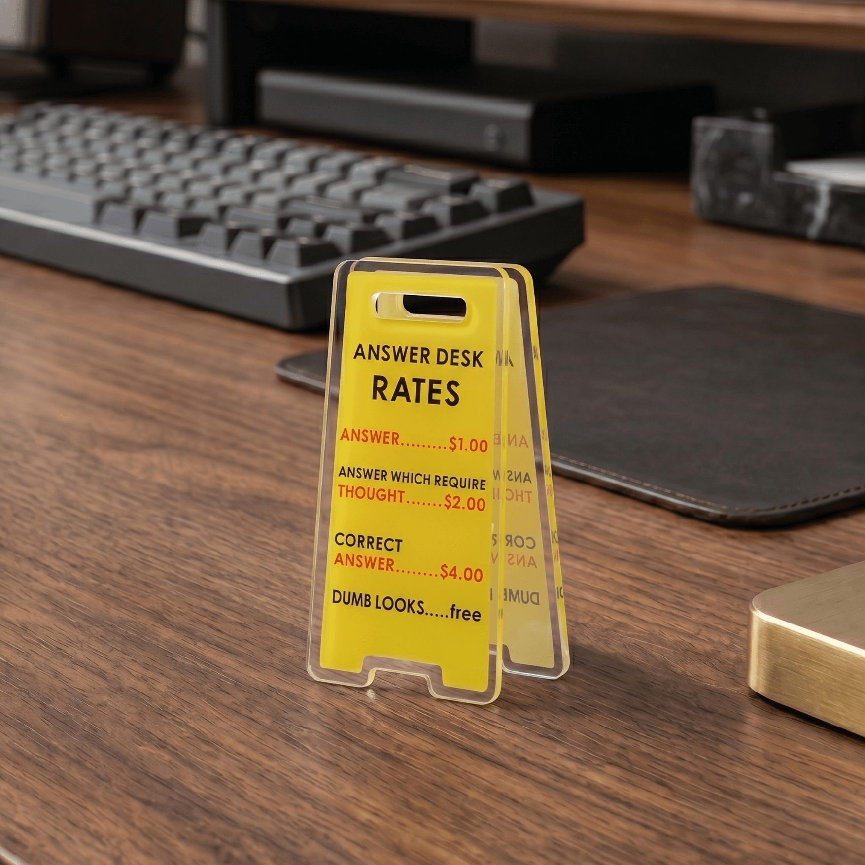 Funny Acrylic Desktop Signs