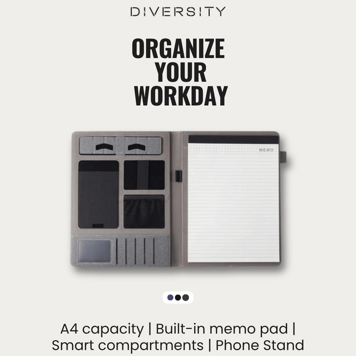 A4 Multifunctional File Folder With Memo Pad