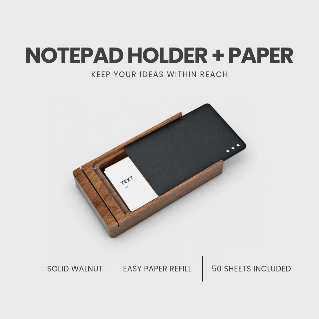 Notepad Holder + Paper