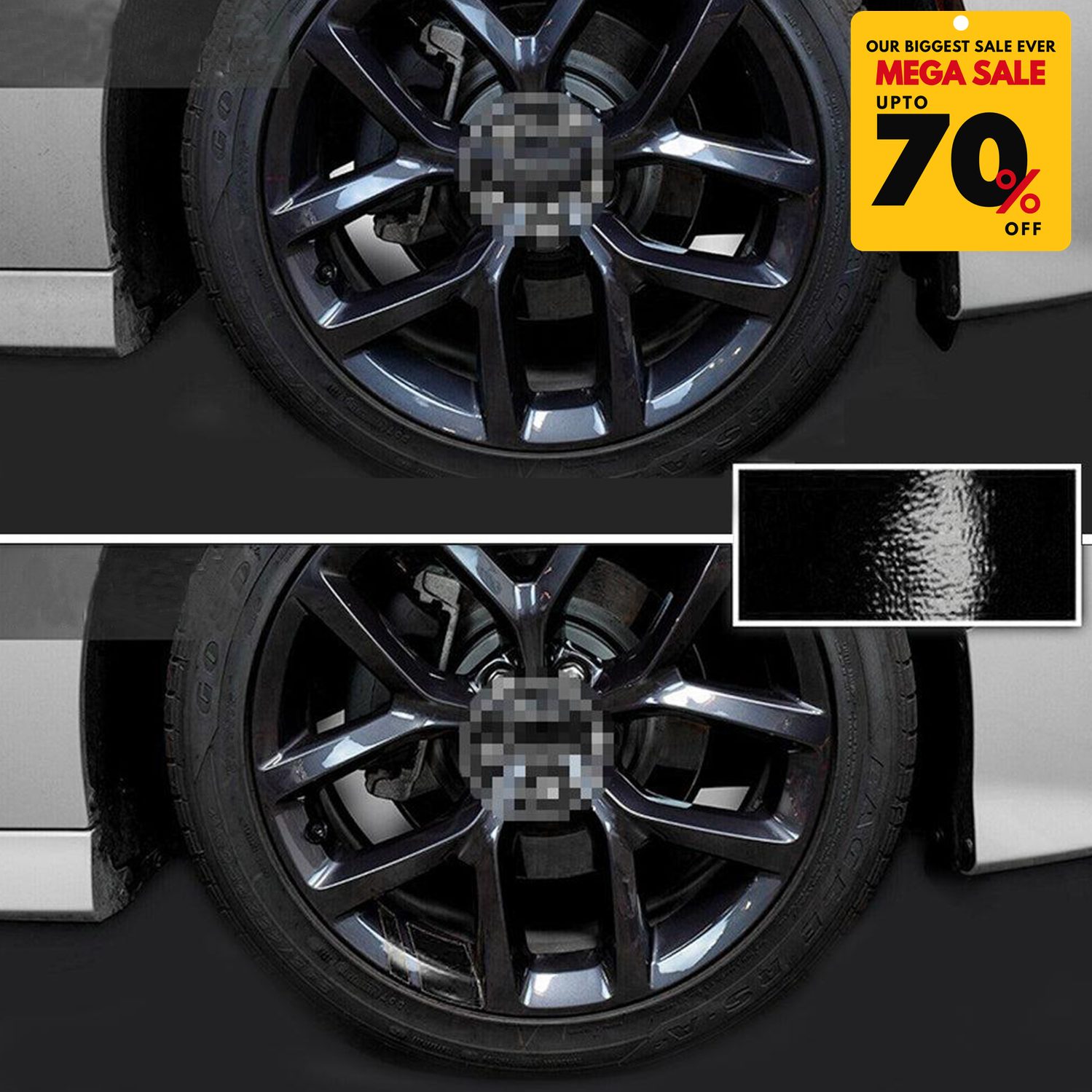 6 PCS Reflective Car Vinyl Rim Stickers-DIVERSITY