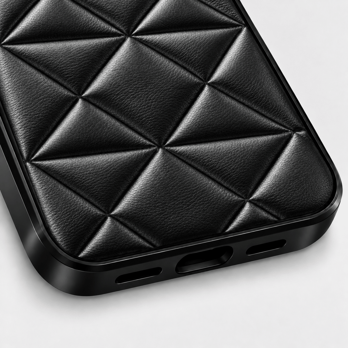 PD Puffer iPhone Case - Black