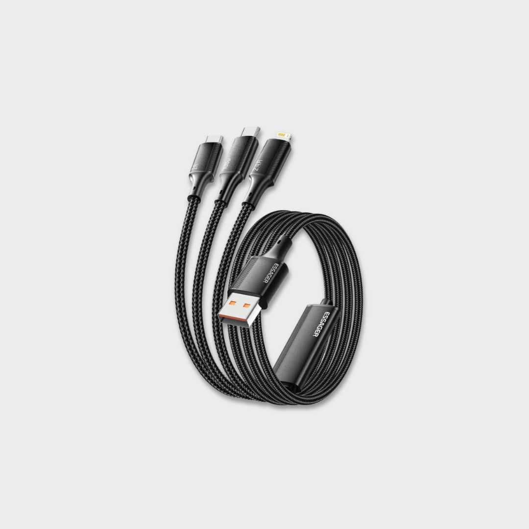 ESSAGER 3 in 1 100W Quick Charging Cable