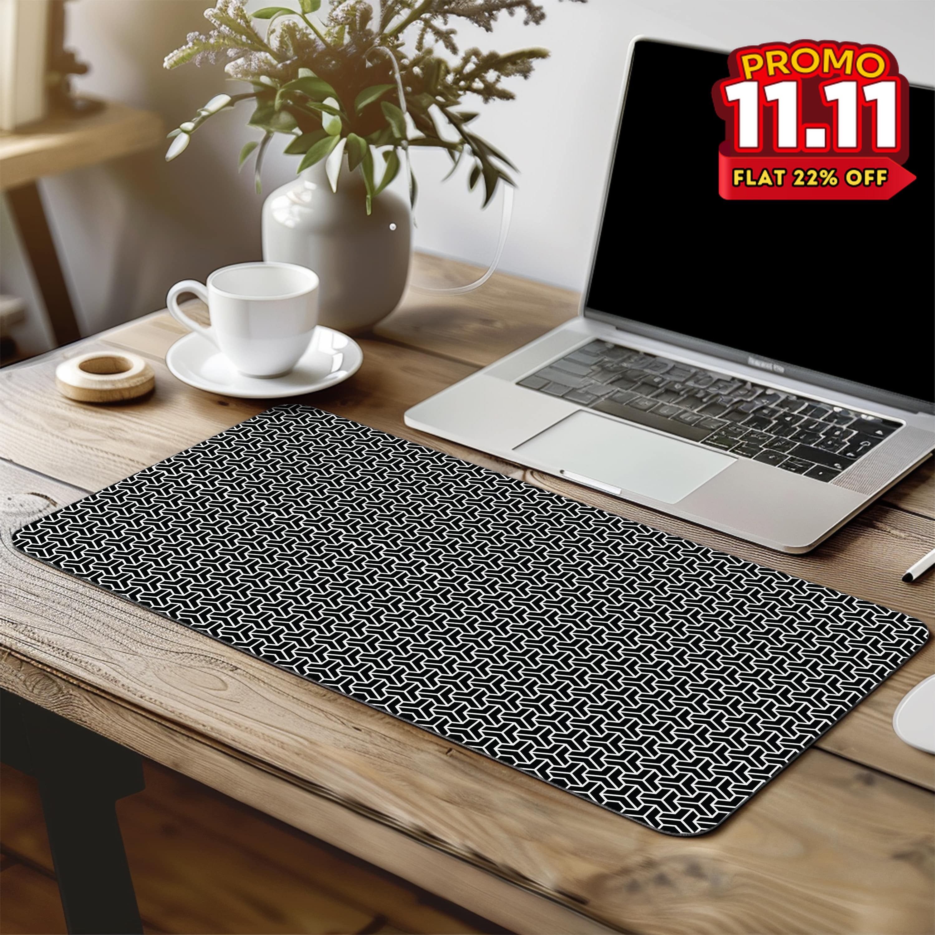 Printed Desk Mat - Triangular Pattern-DIVERSITY