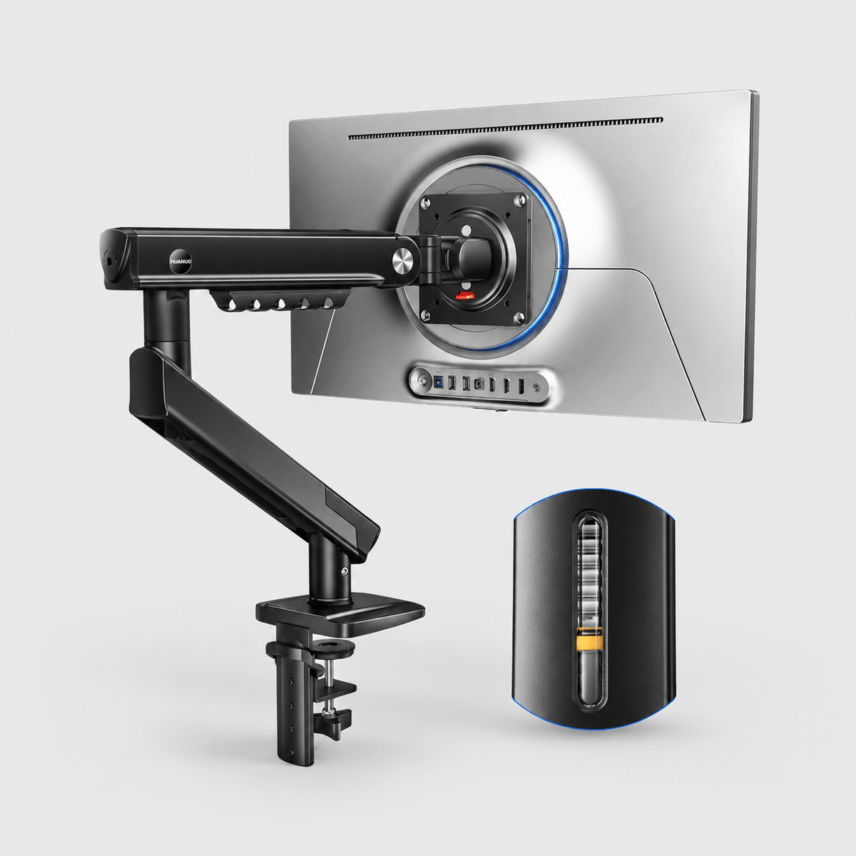 HUANUO FlowLift Single Monitor Arm for 13 to 32 Inch Screens