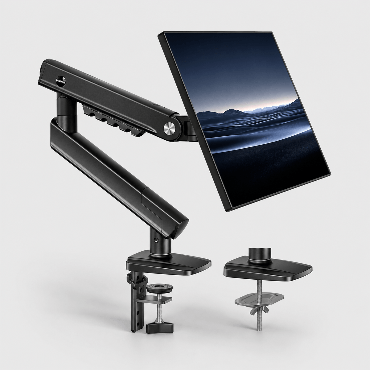 HUANUO FlowLift Single Monitor Arm for 13 to 32 Inch Screens