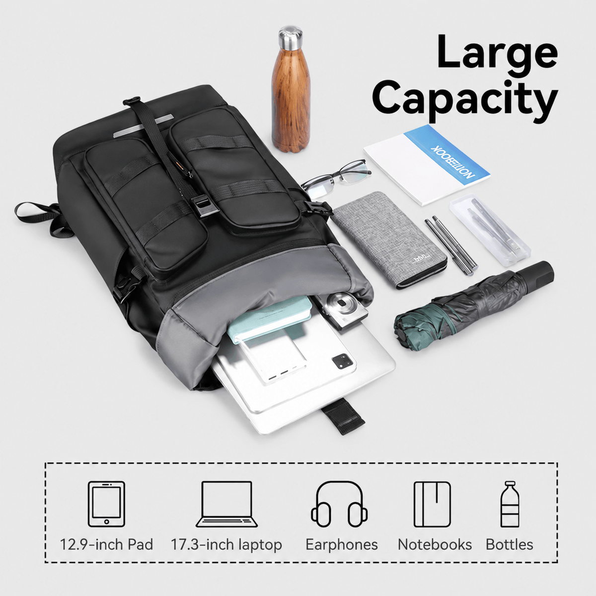 MARK RYDEN - CapaFlex Expandable Everyday Backpack