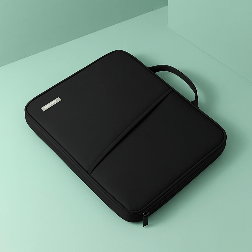 TAIKESEN Minimalist Laptop Sleeve Bag With Power Pack - Black