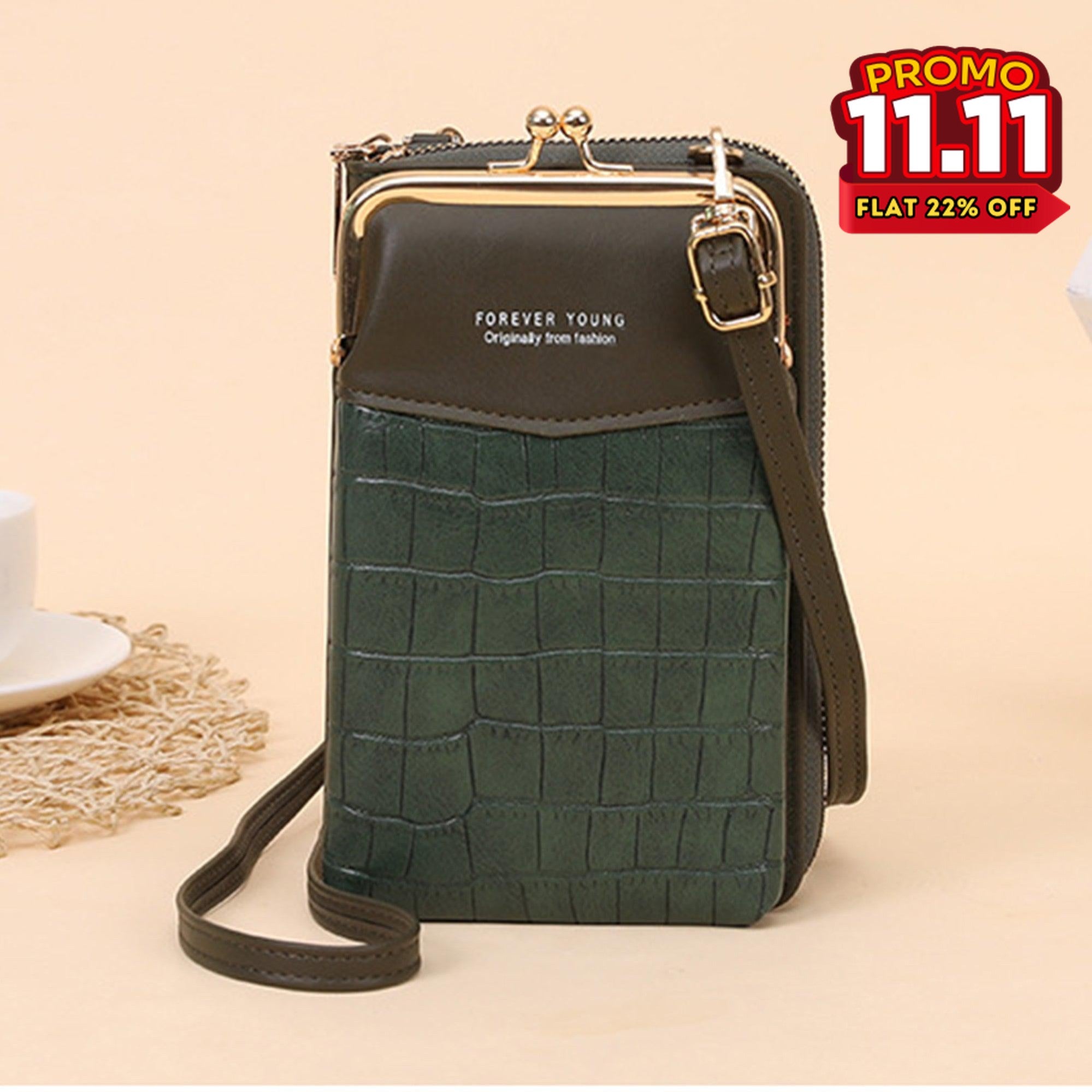 Women Multi-Purpose Crossbody Crocodile Bag-DIVERSITY