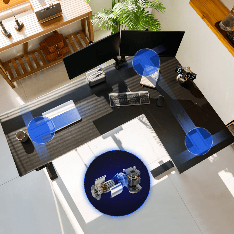 Flexispot E7L Triple Motor L-Shaped Premium Standing Desk