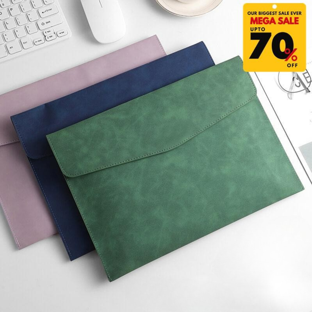Faux Leather Document File Case