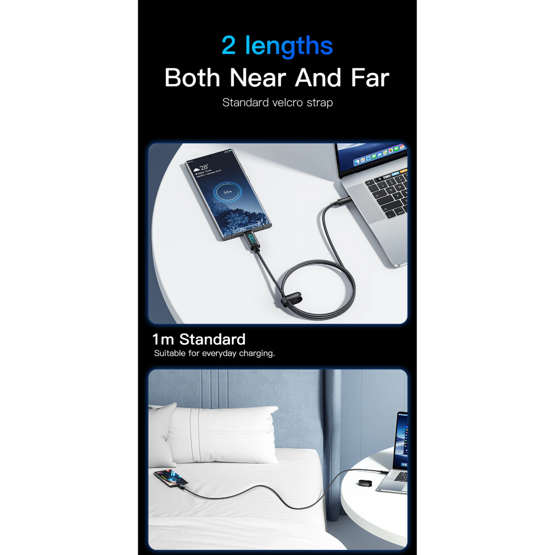 Essager LED Display PD 100W Charging Cable (Type C to C)