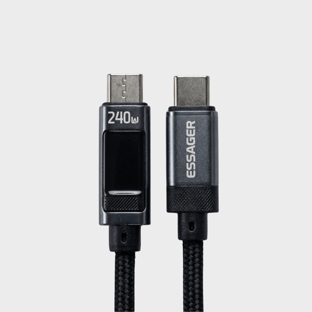 Essager 240W USB-C to USB-C Cable with Digital Display