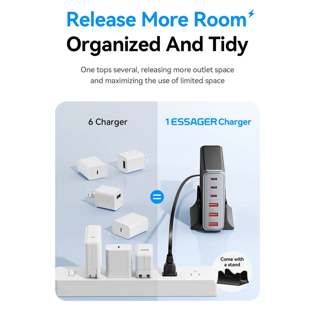 Essager 85W Desktop Charging Station (3C & 3A)