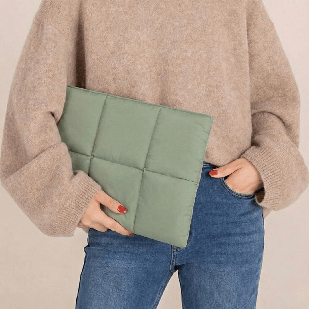 Puffy Laptop Sleeve - Green