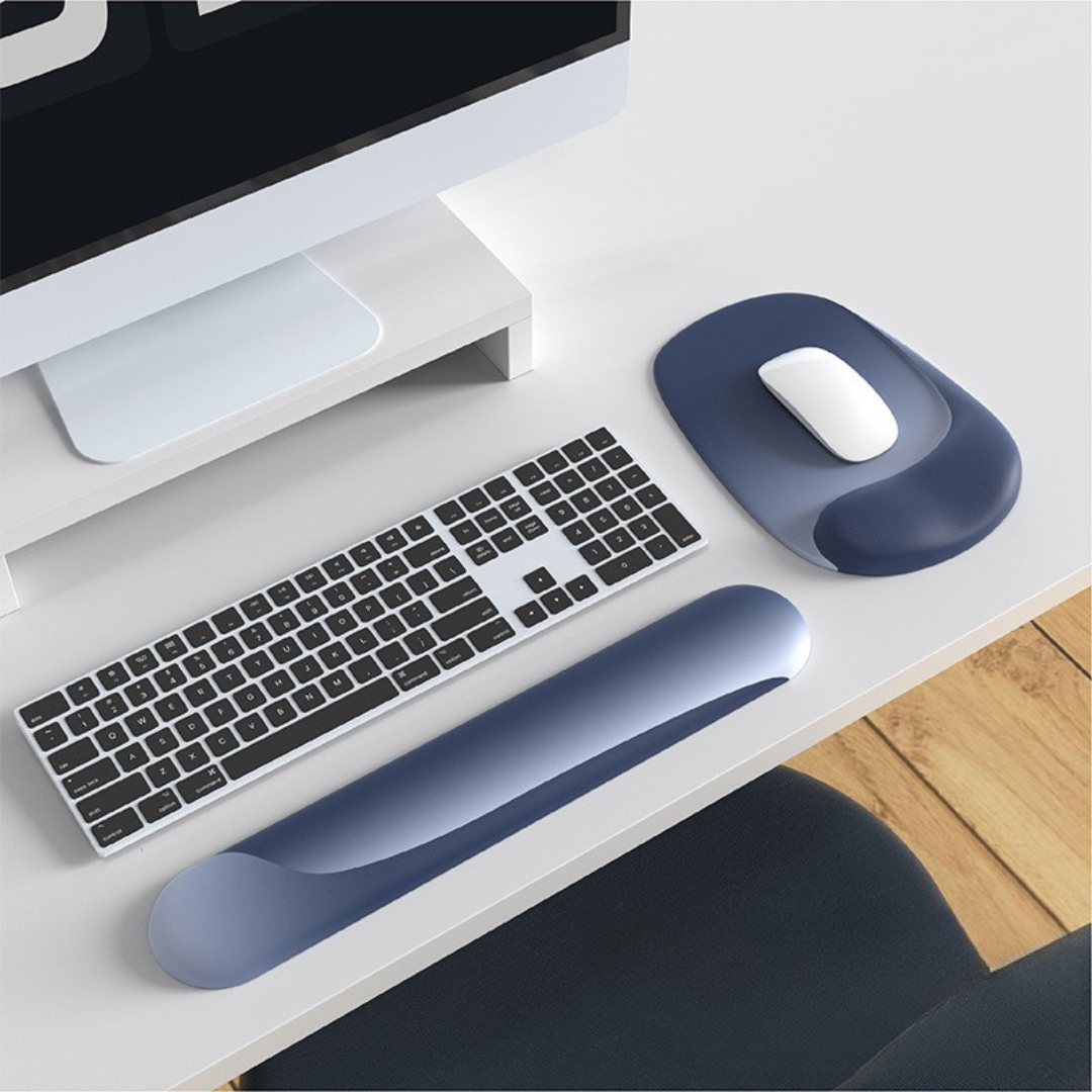 Non-Slip Ergonomic Mouse & Keyboard Wrist Support Pads