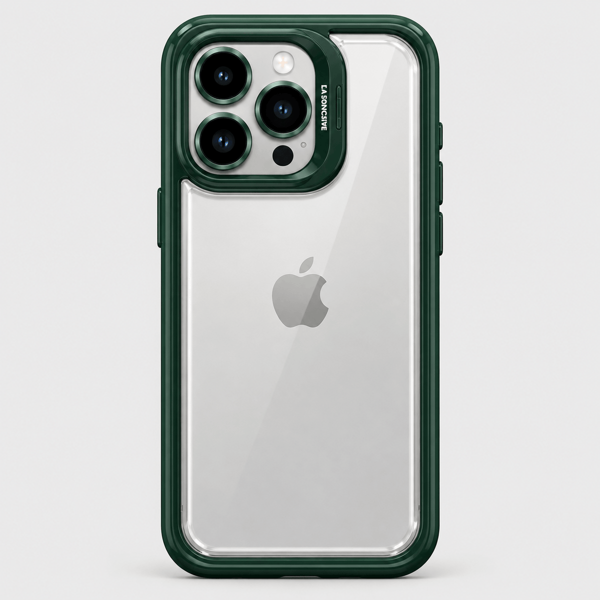 Transparent Lens Ring iPhone Case - Forest Green