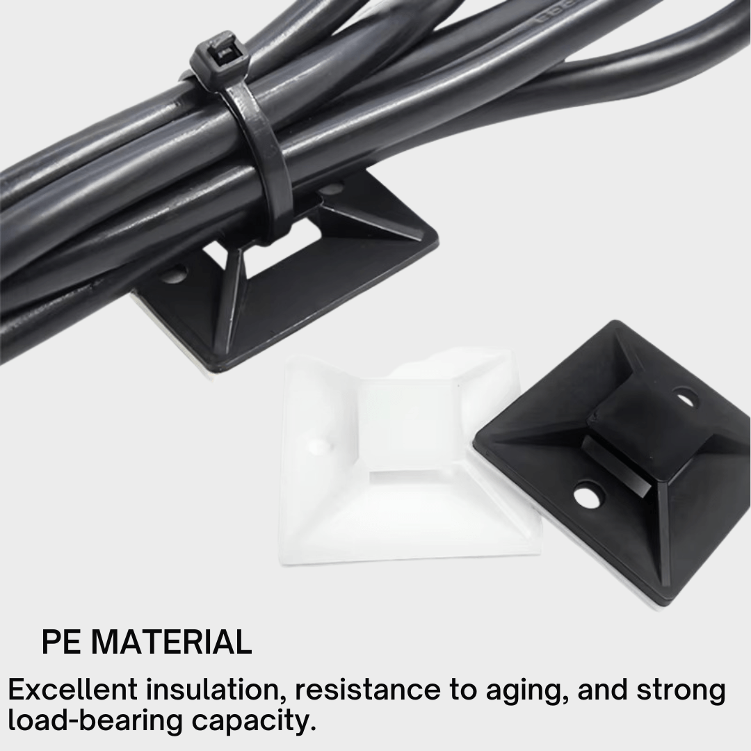 Self Adhesive Cable Zip Tie Mounts